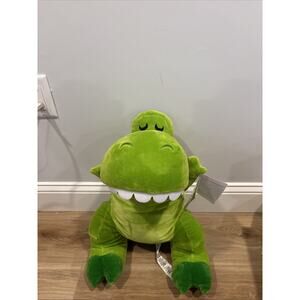 Disney Store Toy Story Rex Dinosaur Cuddleez 24" Jumbo Plush Green Brand New